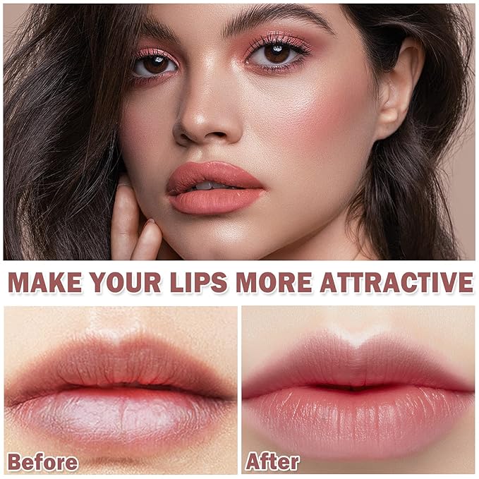 1PCS Nude Matte Lipstick Lip Crayon Lipstick Waterproof Long