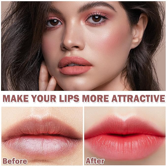 3PCS Nude Lipstick Set Matte Lip Stick Waterproof Long