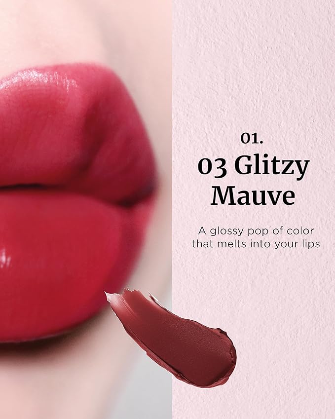 VDL Lip Stain Melted Shine Lipstick 03, Glitzy Glitzy