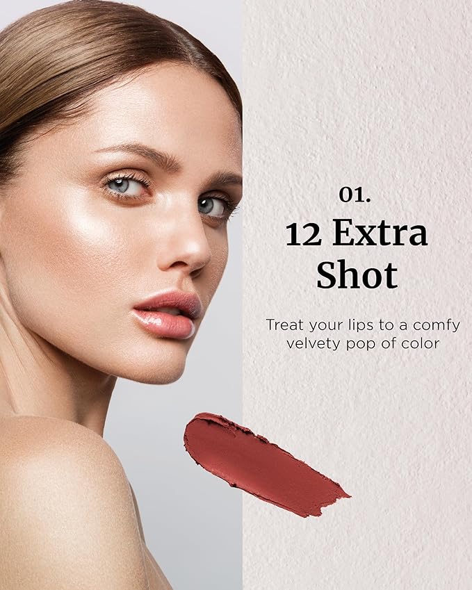 VDL Lip Stain Comfort Slip Lipstick 12, Extra Lightweight,