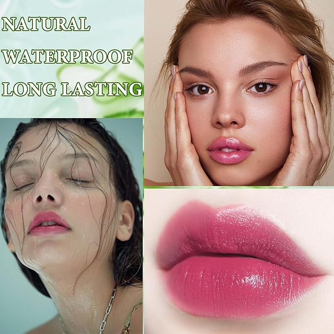 5 Pcs Aloe Vera Lipstick,Color Changing Change Lipstick Changing