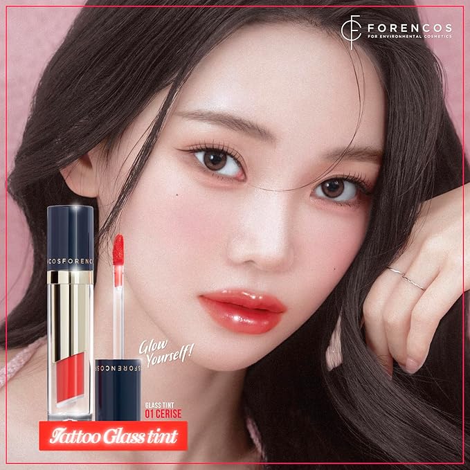 Tattoo Glass Lip Gloss Tint, Korean Glossy Tint/Stain, Glass