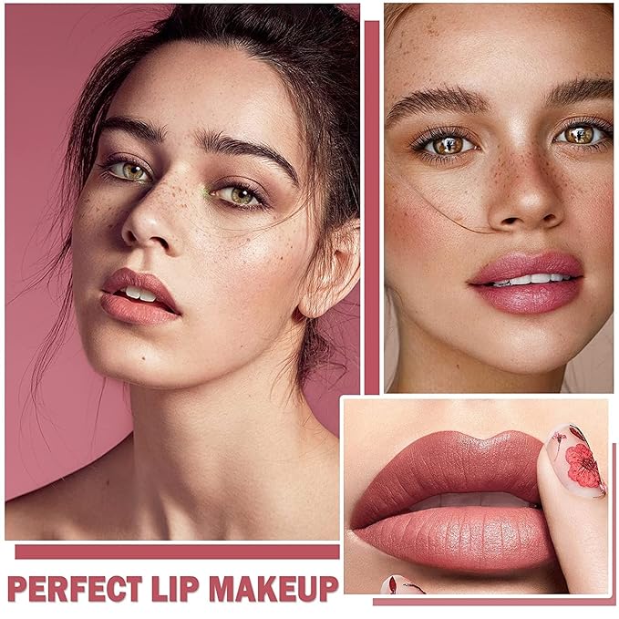 3 Colors Matte Liquid Lipstick Sets , Matte Long-Lasting