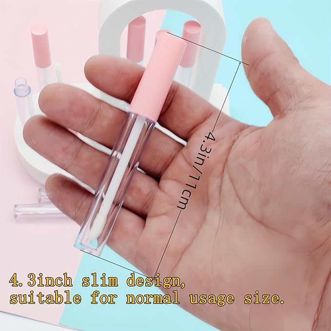 10cm Empty Lip Gloss Tubes With Wand Lipgloss Gloss