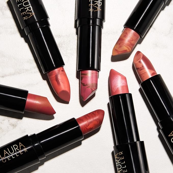 LAURA GELLER NEW YORK Italian Marble Sheer Lipstick - Dolce - Hydrating & Lightweight - Vitamin E & Caster Seed Oil - Cream Finish