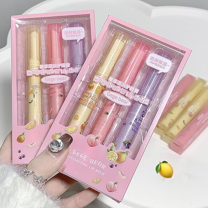 3 Colors Heart Jelly Lipstick, Hydrating Lip Gloss Tint Jelly Love Lipstick, Long Lasting Moisturizing Tinted Lip Balm Plumping Lip Stain, Non-sticky, Vivid Color Glossy Lip Gloss Stick Lip Makeup