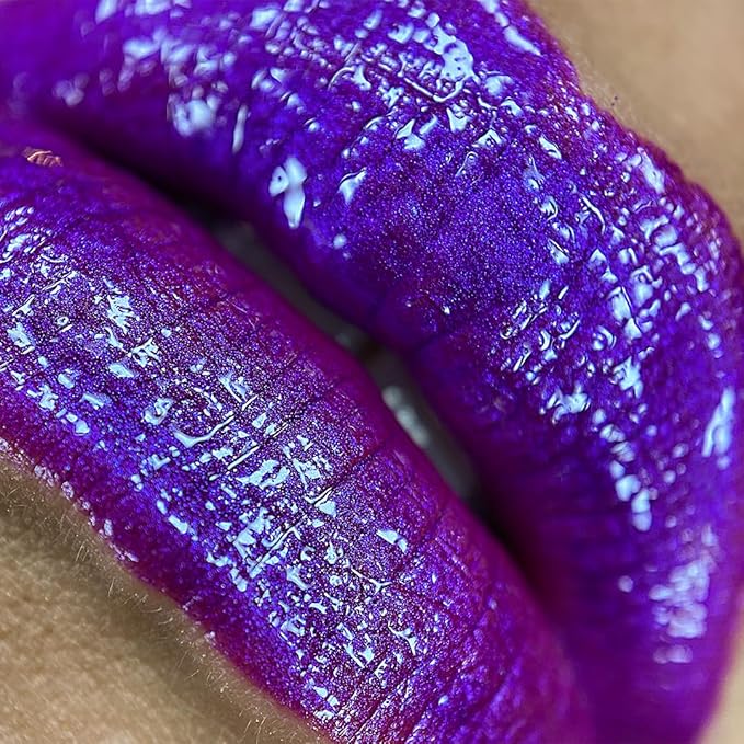 UNICORN SNOT Liquid Metal Lip Paint - Metallic Lip Gloss - Non-drying, Long-lasting Liquid Lipstick, Intense Pigment Lip Color with Metallic Shimmer - Vegan, Cruelty-Free Lip Makeup, Purple (Boom)