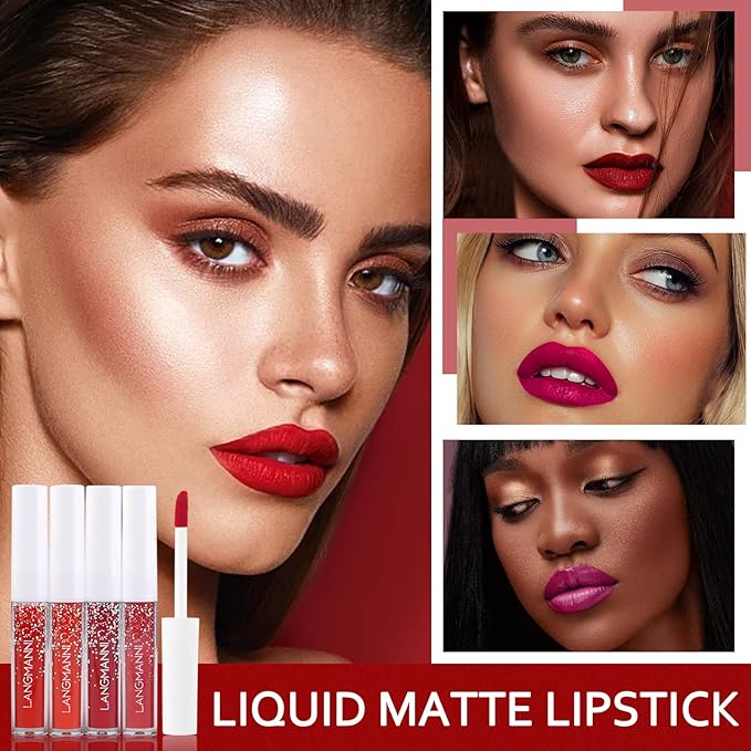 Matte Liquid Lipstick Set 24 Colors Shining Lip Shining