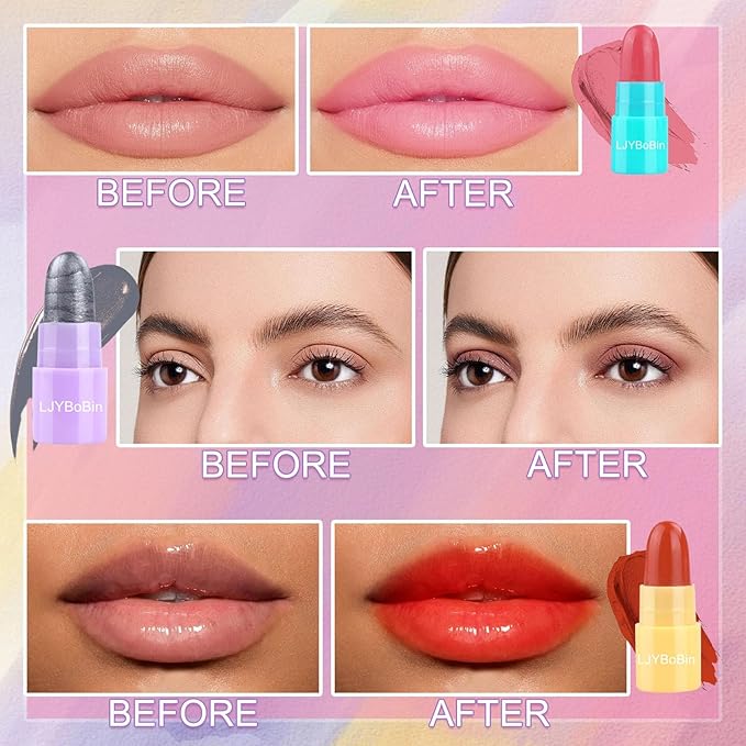 16PCS Mini Lipstick Set,Multi Colored Ultra Matte Color Changing
