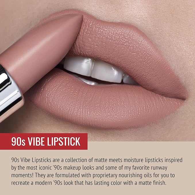 Runway Rogue 90s Vibe Lipstick, Moisturizing Nude Matte Rogue