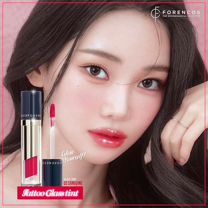 Tattoo Glass Lip Gloss Tint, Korean Glossy Tint/Stain, Glass