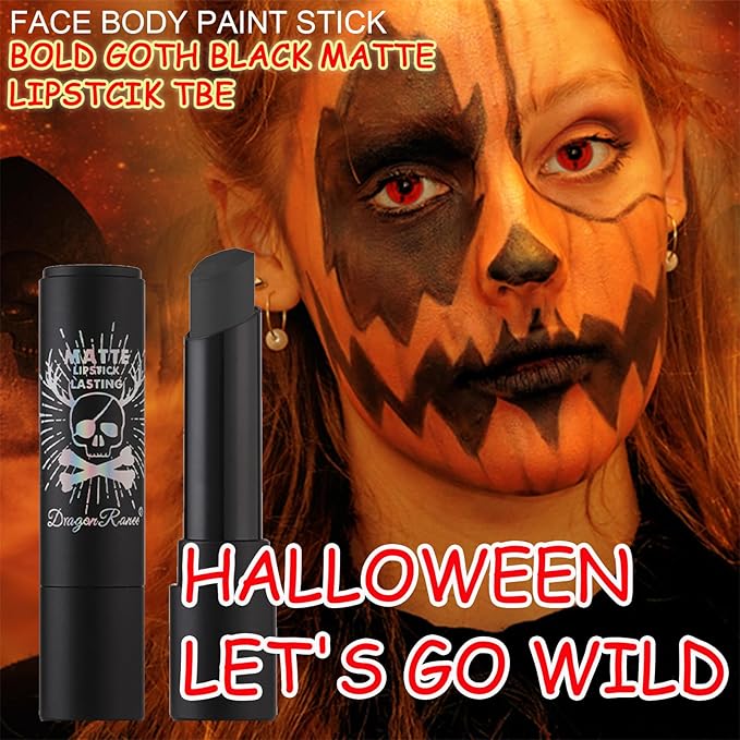 Black Matte Lipstick Tube, Smudge Proof Long Lasting Smudge