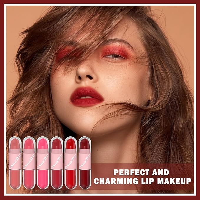 CAHIUYOA 2 In 1 Liquid Lipstick and Matte Beige