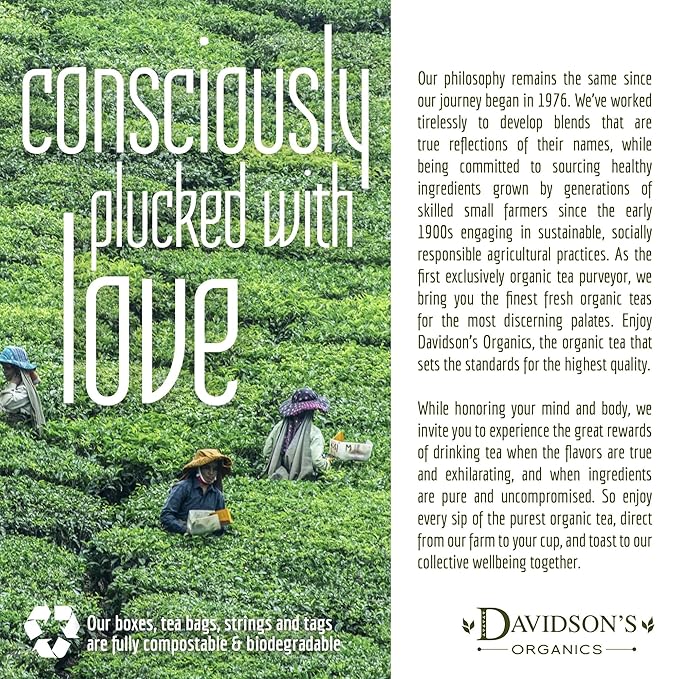 Davidson's Organics, Gunpowder Green, Loose Leaf Tea, 16-Ounce Bag(Packaging May Vary)