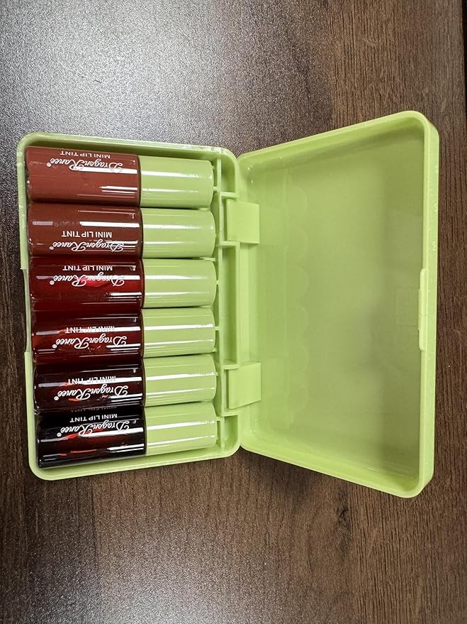 6 Colors Lip Tint Stain Set, Korean Velvet Lip