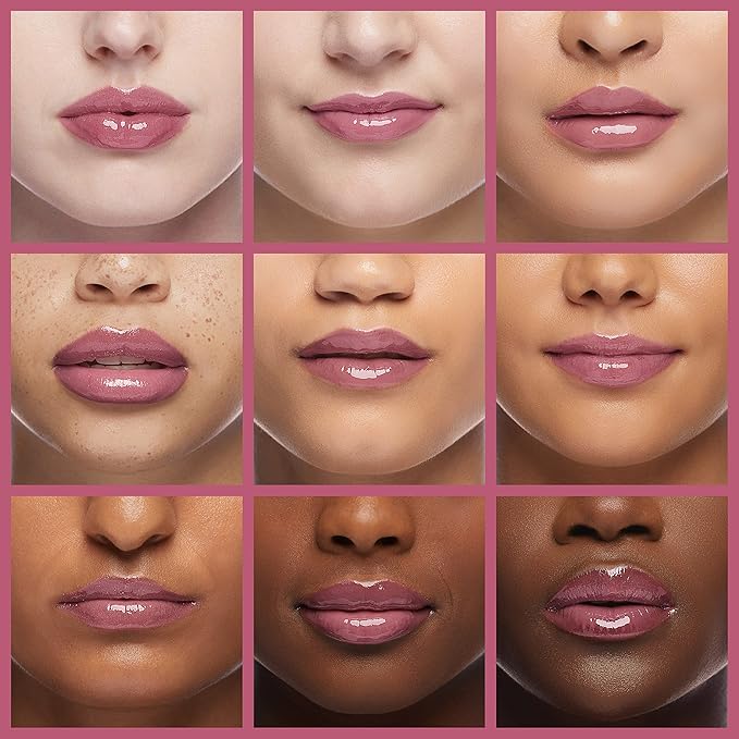 Nicole Miller Lip Gloss Collection, 10 Count (Pack of 1), Pink Shimmer