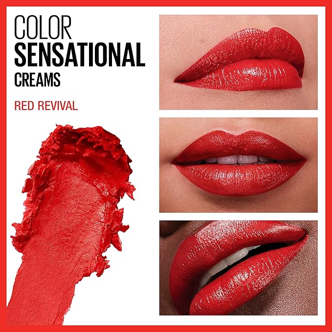 Maybelline Color Sensational Lipstick, Lip Makeup, Cream Finish, Lipstick, 15 oz