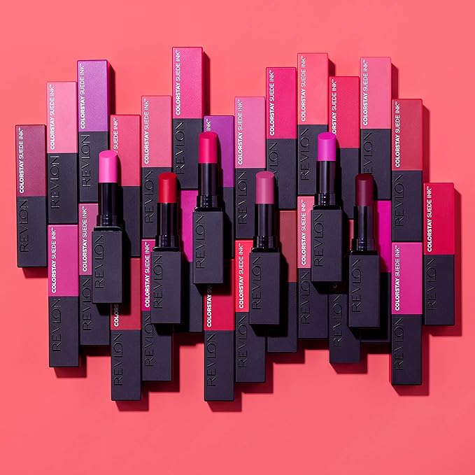REVLON Lipstick, ColorStay Suede Ink, Built-in Primer, Infused Lipstick, 09 oz