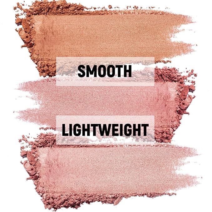 3 Colors Blush Palette,Blush Powder for Cheeks Makeup,Glitter