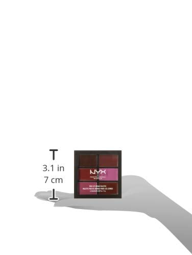NYX PROFESSIONAL MAKEUP Pro Lip Cream Palette, The Plums, 0.317 Ounce