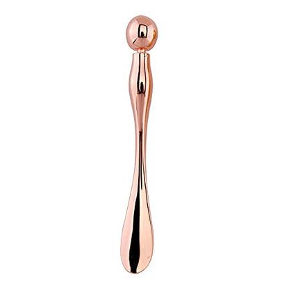 WOIWO 1 PCS Metal Cosmetics Dipping Spoon Cream Shovel Spoon Beauty Mask Small Spoon Eye Cream Stick (silver)
