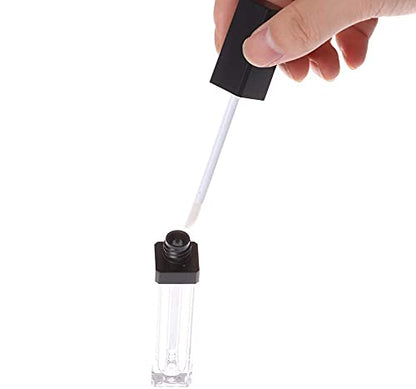 10 Pcs 7.5ml Square Clear Plastic Lip Gloss 7.5ml