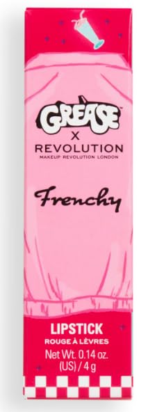Revolution X Grease Frenchy Lipstick, Gorgeous Pink, 0.14 Grease