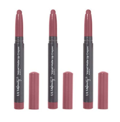 Ulta Beauty 3 Pack Velvet Matte Lip Crayon. oz.