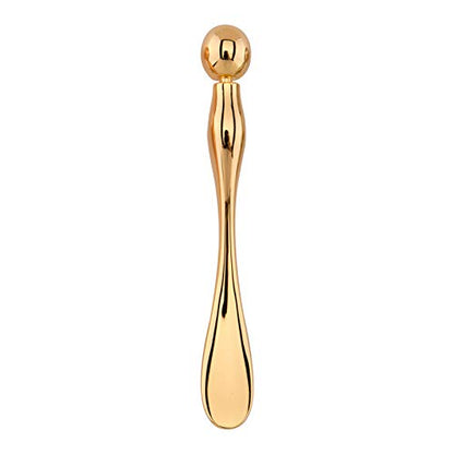 WOIWO 1 PCS Metal Cosmetics Dipping Spoon Cream Shovel Spoon Beauty Mask Small Spoon Eye Cream Stick (silver)