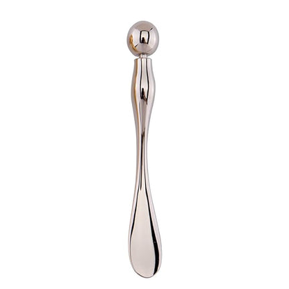 WOIWO 1 PCS Metal Cosmetics Dipping Spoon Cream Shovel Spoon Beauty Mask Small Spoon Eye Cream Stick (silver)