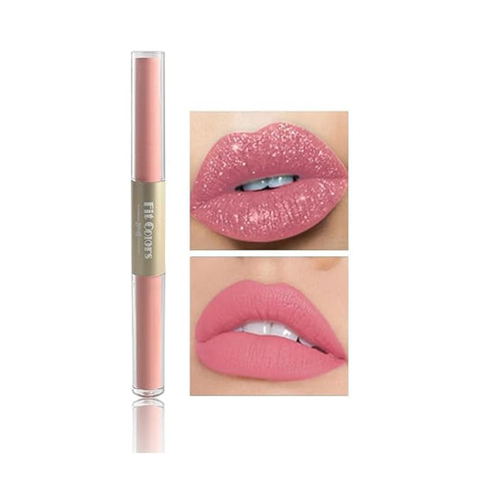 AKARY Waterproof Matte & Shimmer Liquid Lipstick, Dual-ended Highly
