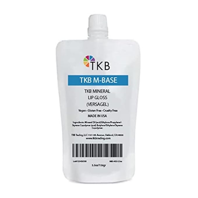 TKB Mineral Lip Gloss (M-Base) | Clear Versagel 5oz