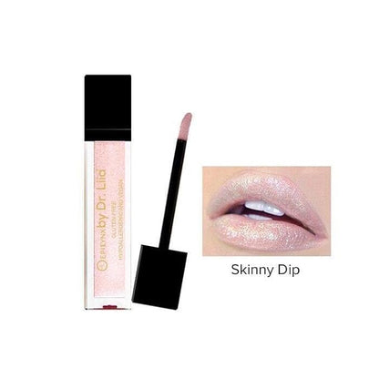 Vegan Glitter & Matte Liquid Lip Gloss - Moisturizing Formula for Hydration and Long Lasting Wear - Cruelty Free, Paraben Free, Gluten Free - Gloss, Skinny Dip by Dr. Liia