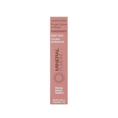 Mineral Fusion Lipstick Butter 0.06 Packaging May Vary, Pomegranate, 0.1411 Ounce