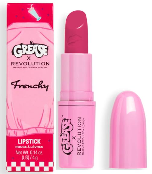Revolution X Grease Frenchy Lipstick, Gorgeous Pink, 0.14 Grease