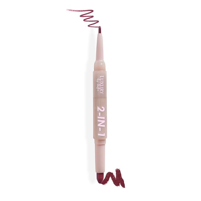 2 in 1 Lipstick Lipliner Retractable Pencil Semi Vegan,