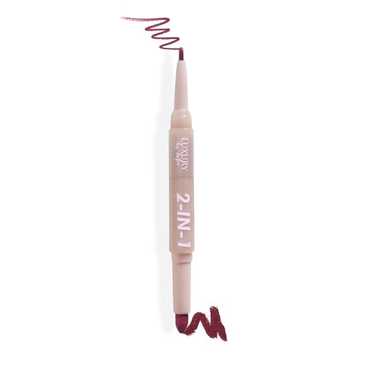 2 in 1 Lipstick Lipliner Retractable Pencil Semi Vegan,
