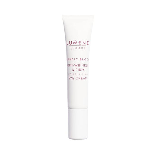 Lumene Anti Wrinkle & Firm Moisturizing Eye Cream - Skin Firming & Hydrating Nordic Berry Pre-Retinol Eye Cream for Dark Circles + Under Eye Bags - Vegan Eye Cream for Wrinkles & Fine Lines (.50z)