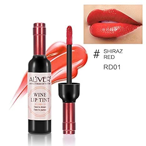 6 Colors Wine Bottle Lip Gloss,Wine Lip Tint Gloss,Wine