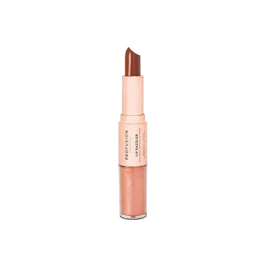 Profusion Cosmetics Lip Dazzlers Lipstick, Get Attractive Lips with Glamour Shine Dual Ended Lip Dazzler, Make Your Lips Pop With Shimmer Matte Makeup Tools (Daring Sparkle)