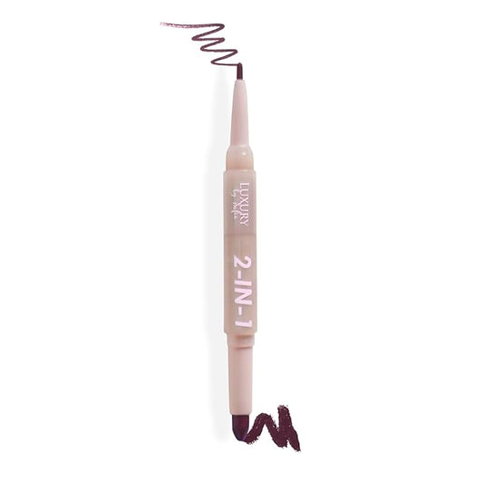 2 in 1 Lipstick Lipliner Retractable Pencil Semi Vegan,