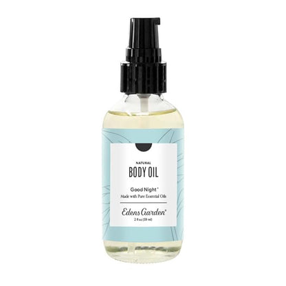 Edens Garden Good Night Bath & Body Oil Sleep Blend – Pure Essential Oils & Vitamin E for Moisturizing Dry Skin – Calming Aromatherapy After-Shower Scented Oil for Women & Men, 2 fl oz (59 ml)