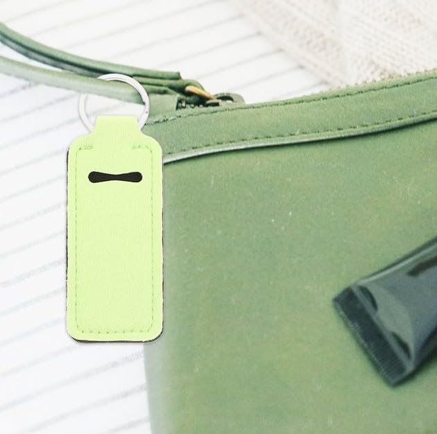 3Pcs colorful Chapstick Holder,Chapstick Holder Key Chain,Portable Lipstick Holder with Metal Ring Lip Balm,Lightweight Chapstick Holder Keychain for Lipstick Lip Balm,Beauty and Personal Care,Makeup