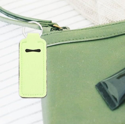 3Pcs colorful Chapstick Holder,Chapstick Holder Key Chain,Portable Lipstick Holder with Metal Ring Lip Balm,Lightweight Chapstick Holder Keychain for Lipstick Lip Balm,Beauty and Personal Care,Makeup