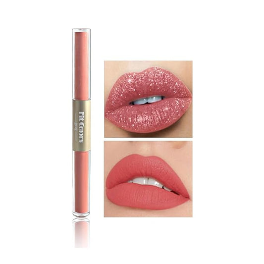 AKARY Waterproof Matte & Shimmer Liquid Lipstick, Dual-ended Highly