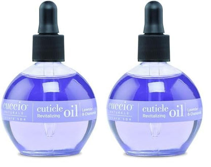 Cuccio Naturale Cuticle Revitalizing Oil - Lavender & Chamomile - Moisturizes, Strengthens Nails - 2.5 oz (Pack of 2)