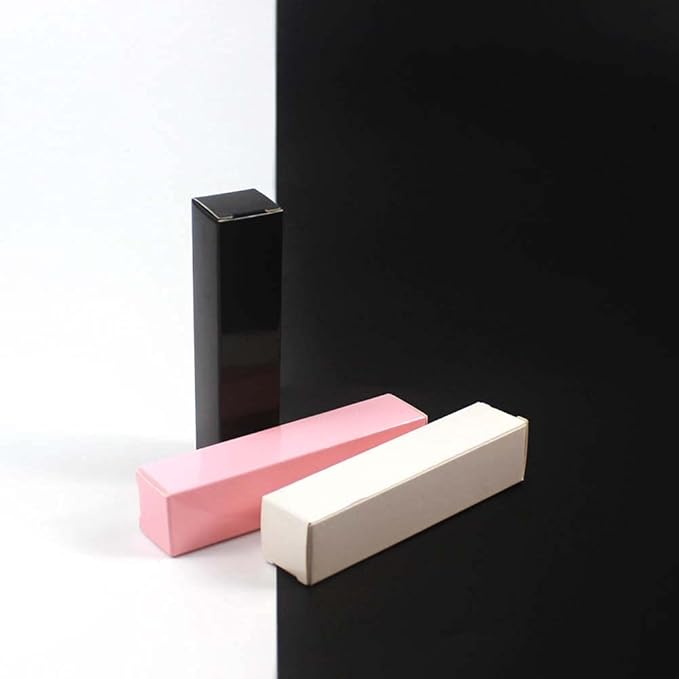 COSIDEA 50 PCS Empty Black Lip Gloss Boxes W23 xW23 xH103mm / 0.9 * 0.9 * 4.05 inch, Cosmetic Perfume/Mascara Box Packaging for Small Business Wholesale, small Kraft Paper Box Luxury Holder Wrapping