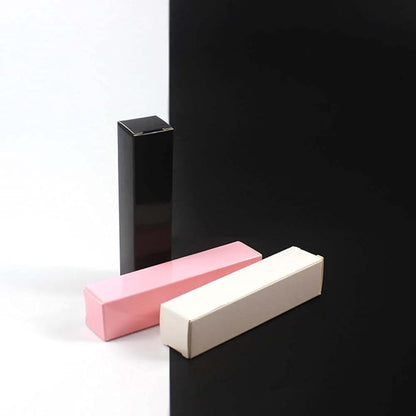 COSIDEA 50 PCS Empty Black Lip Gloss Boxes W23 xW23 xH103mm / 0.9 * 0.9 * 4.05 inch, Cosmetic Perfume/Mascara Box Packaging for Small Business Wholesale, small Kraft Paper Box Luxury Holder Wrapping