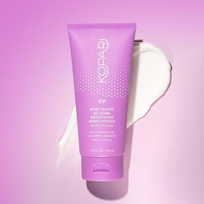 Kopari KP Body Bumps Be Gone Smoothing Body Lotion with 3% AHA, Shea Butter and Sweet Almond Oil, Moisturizing KP Lotion for Body - 5.3 oz
