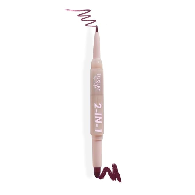 2 in 1 Lipstick Lipliner Retractable Pencil Semi Vegan,